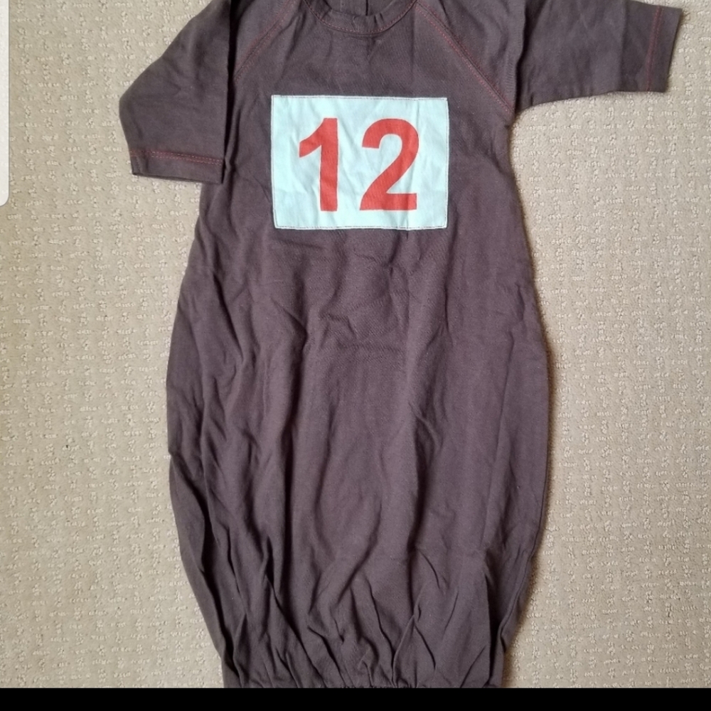 Nwt Kate Quinn Organics Layette Bunting Gown Size 0-3 months